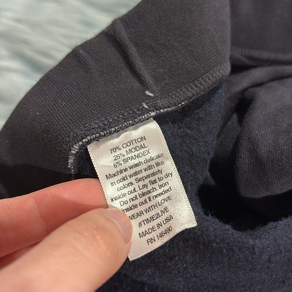 Electric & Rose Abbot Kinney Sweatpant in Onyx, Navy, & Cloud - Picture 9 of 9